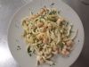 Strozzapreti gamberi e zucchine