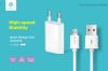 SUIT CARICABATTERIE + CAVO MICRO USB